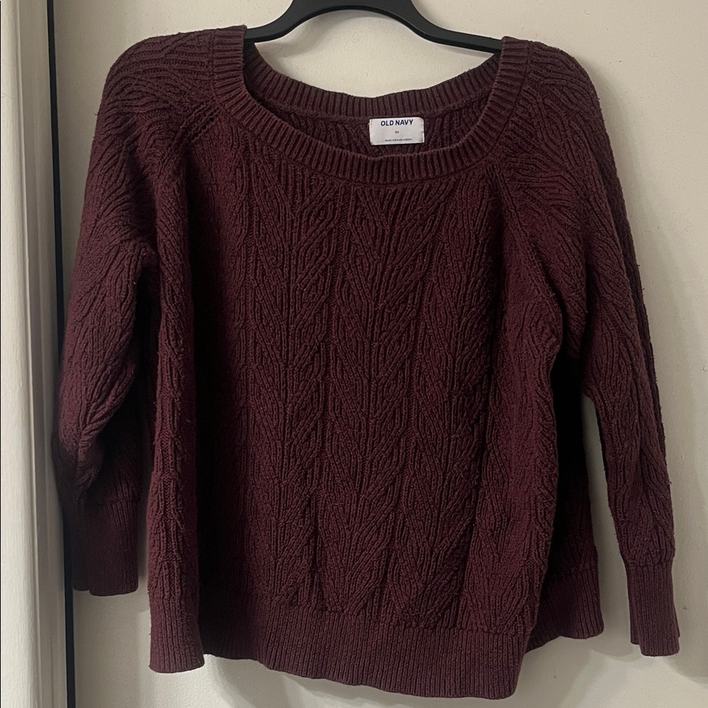Old Navy Women's Deep Maroon Sweater